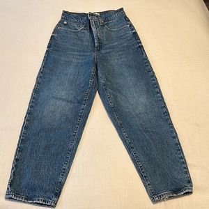 Madewell Balloon Jean - size 25 - comfort stretch - Corson Wash